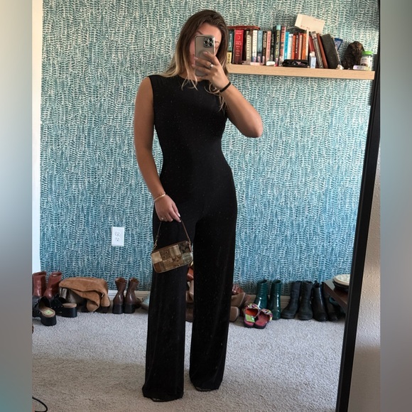 NWT Norma Kamali x Revolve Black Sleeveless Jumpsuit - Picture 2 of 6